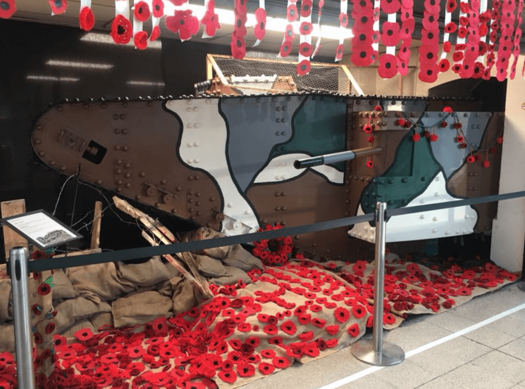 Rotherham market poppy support