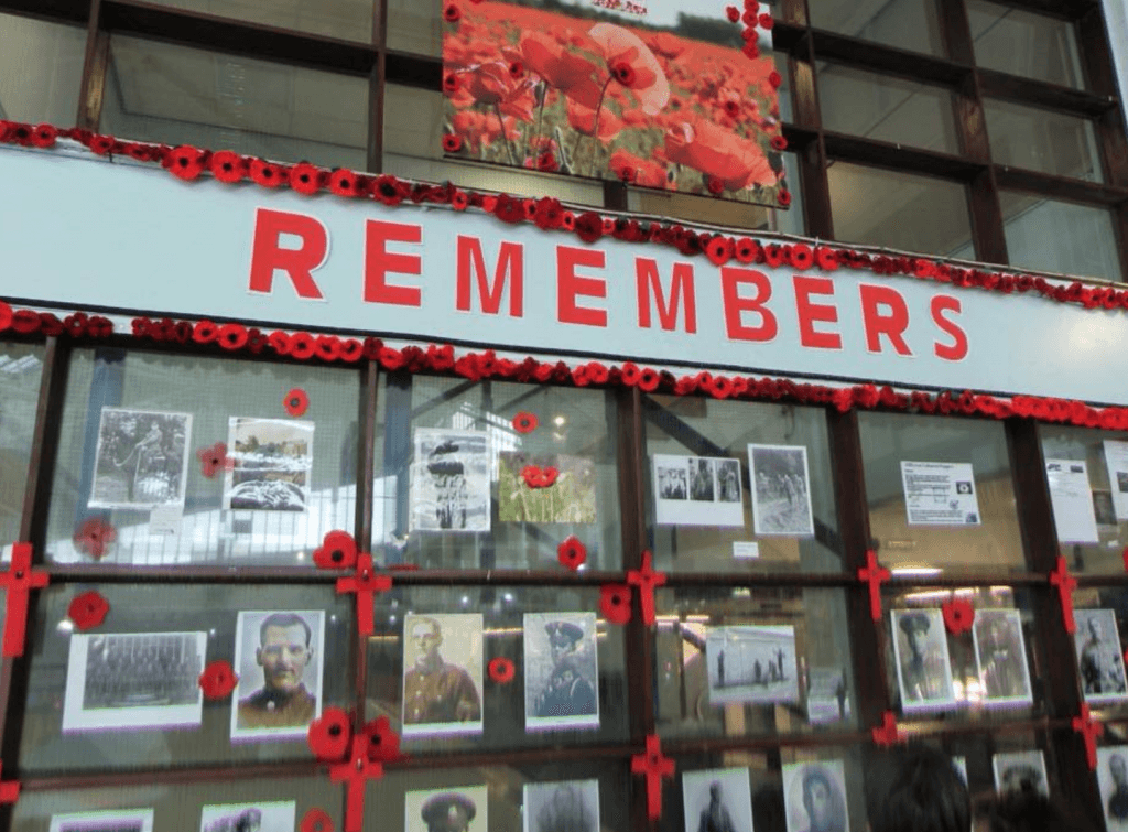 Rotherham market poppy support