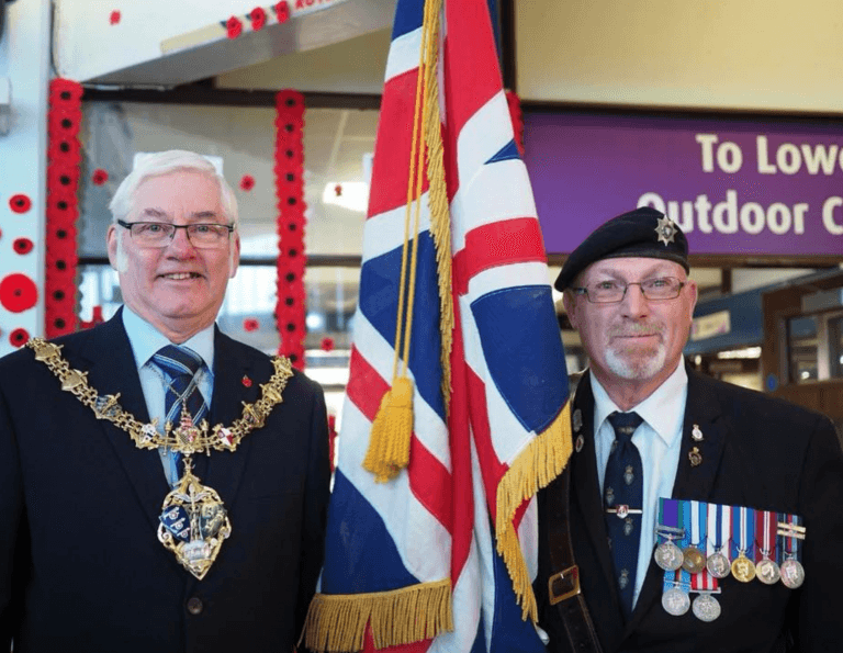 Rotherham market poppy support