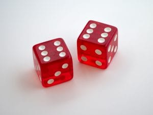 (image of dice showing two sixes): Roll the Dice: Park for Free in Rotherham