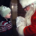 Santa Claus and child sharing joy and happiness in Rotherham