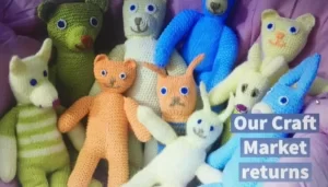 Discover a charming selection of knitted and sewn toys at Rotherham Market. Shop now for unique and adorable gifts for children of all ages!
