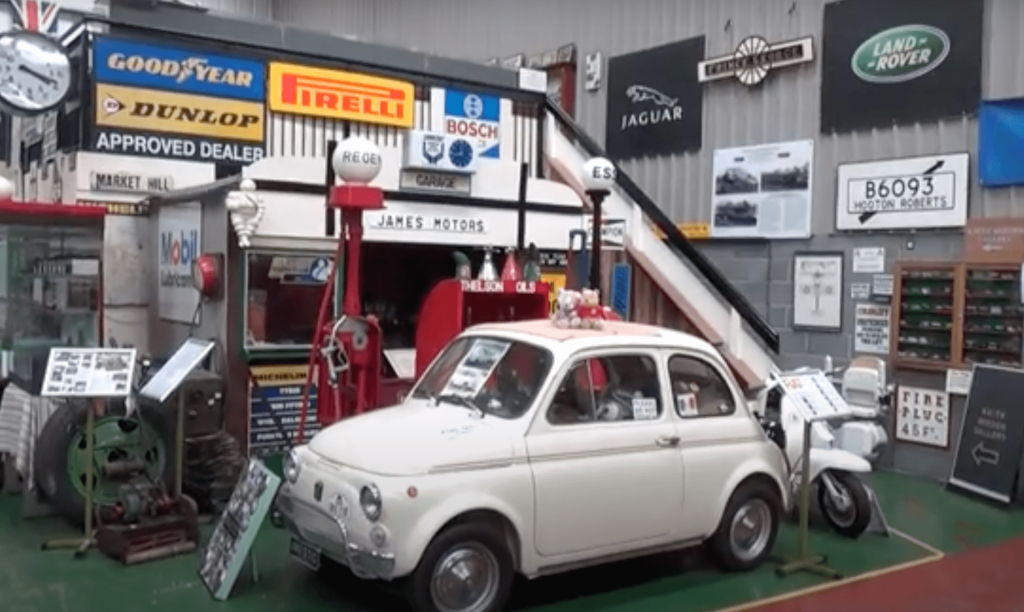 Vintage cars on display at the South Yorkshire Transport Museum