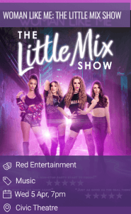 A group of performers dressed in costumes on stage for The Little Mix Show