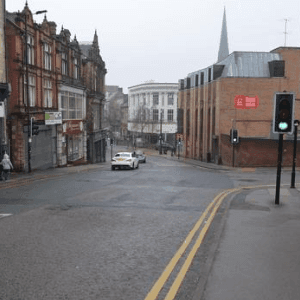 Doncaster Gate, Moorgate, and Percy Street with Car Park in Rotherham