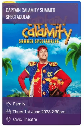 The spirited show of Captain Calamity adding flair to Rotherham's vibrant theatre scene.